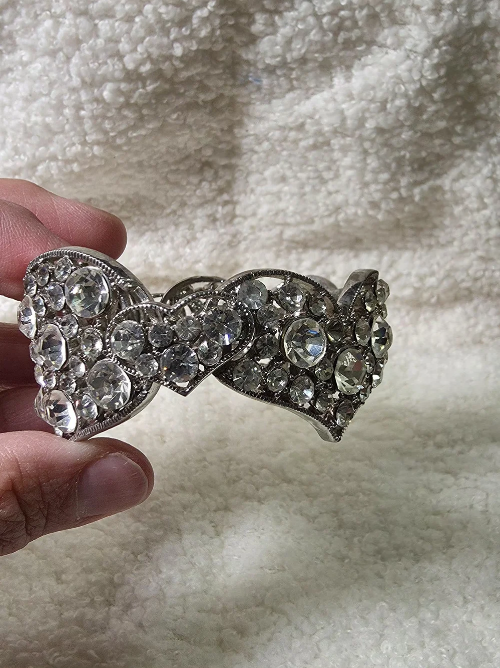 Crystal Heart Chunky Bracelet